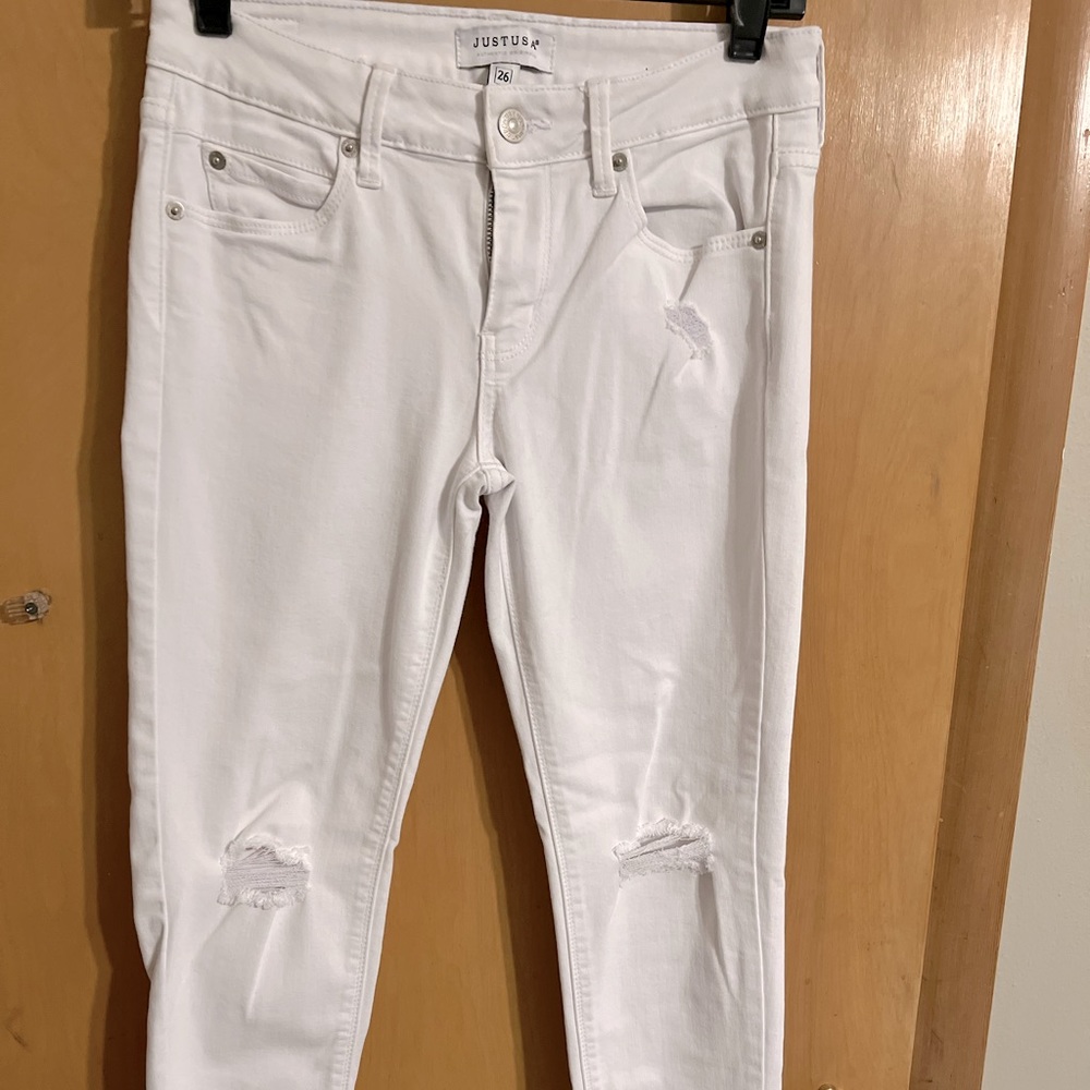 White Ripped Jeans